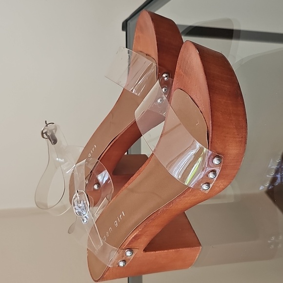 Madden girl Lifft transparent Block Heel Sandals. Size 8.5 - Picture 2 of 7
